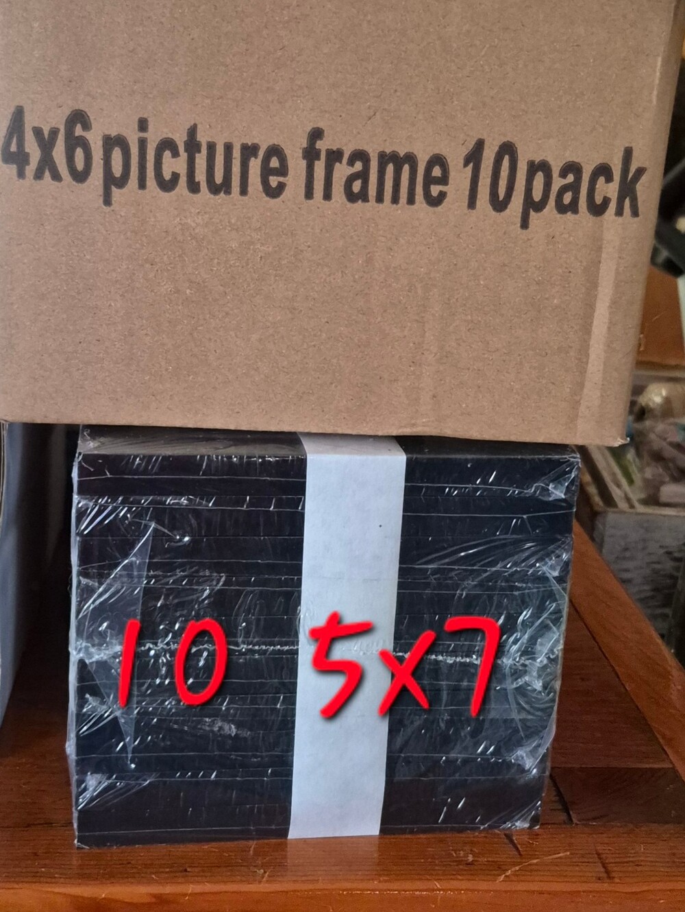 Black 5x7 Picture Frame Pack - 10 Pack NEW